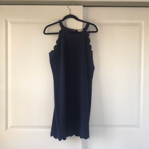 Navy Blue Scallop Masion Jules Dress size XL
